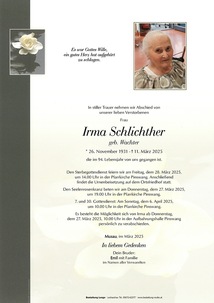 Irma Schlichther